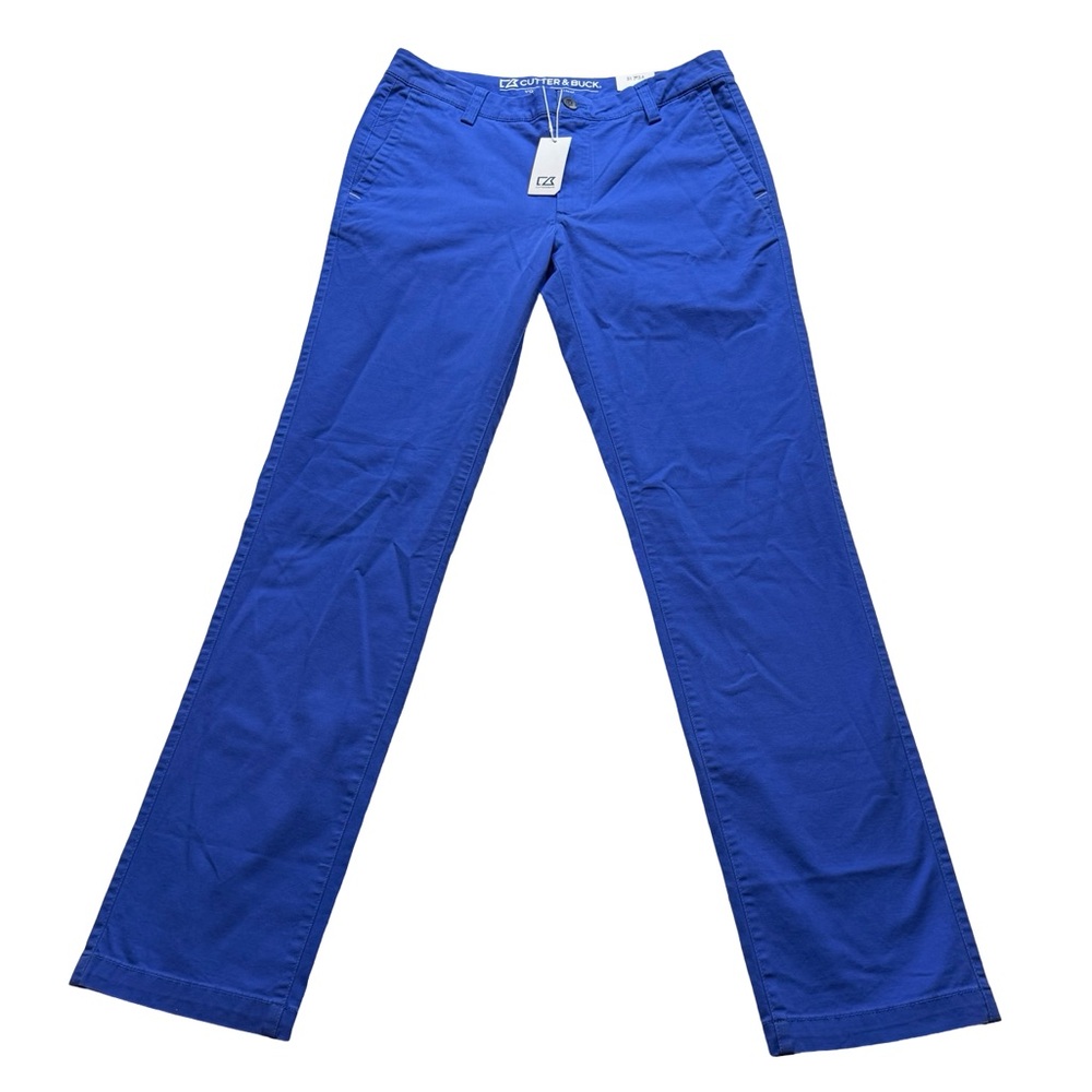 Cutter & Buck Voyager Chino Pants Blue Performance Stretch Mens‎ 31x34